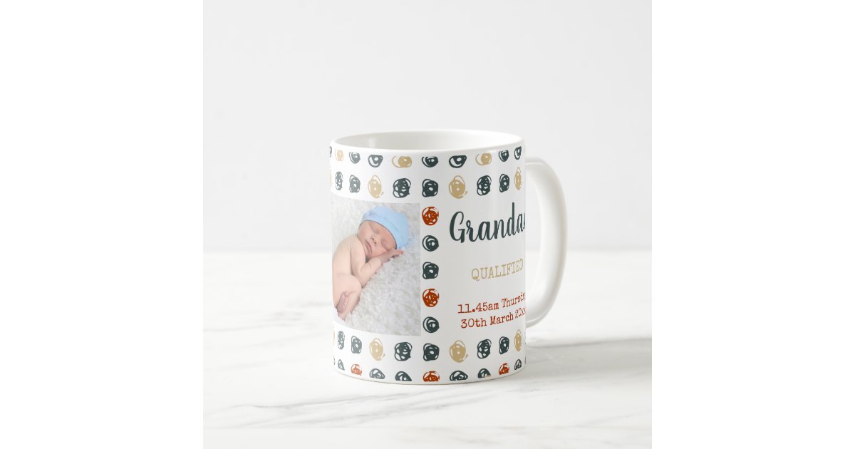 Download New Grandad 2 Photos And Custom Baby Birth Stats Coffee Mug Zazzle Com