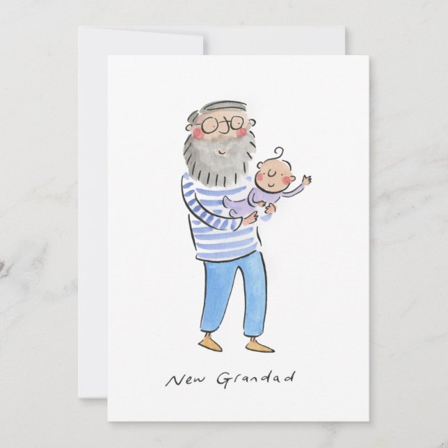 New Grandad Invitation (Front)