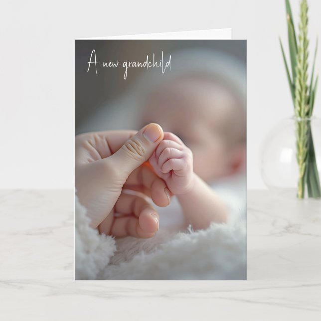New Grandchild Congratulations  Card (Front)