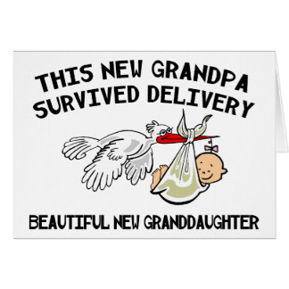 New Granddaughter - New Grandpa Cards