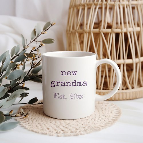 New Grandma Baby Birth Stats Coffee Mug