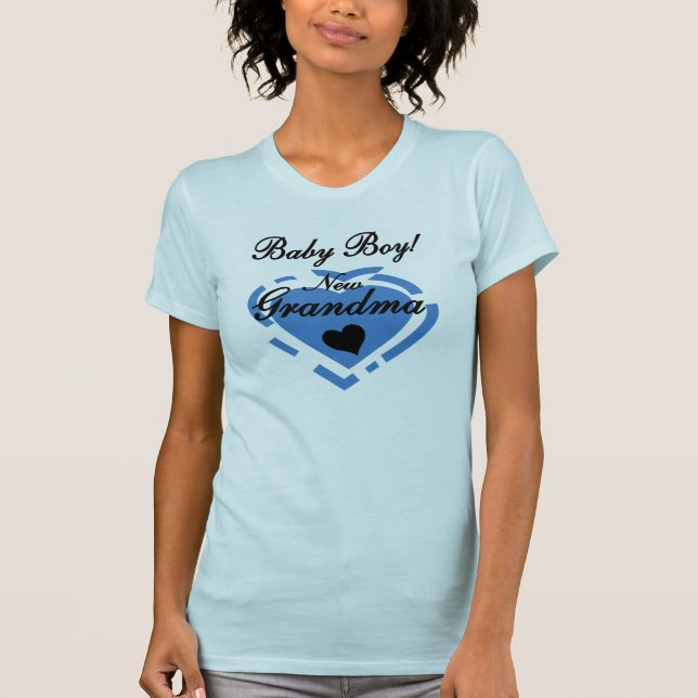 New Grandma Baby Boy Tshirts and Gifts (Front)