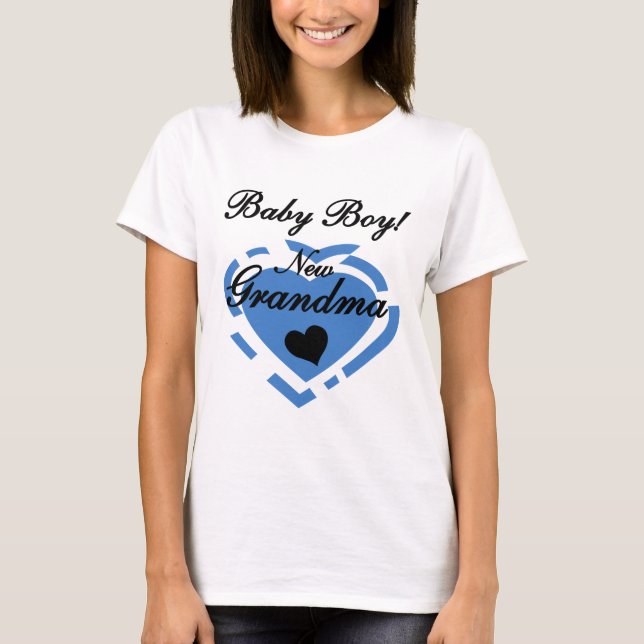 New Grandma Baby Boy Tshirts and Gifts (Front)