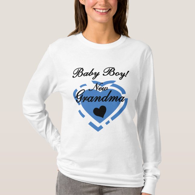 New Grandma Baby Boy Tshirts and Gifts (Front)