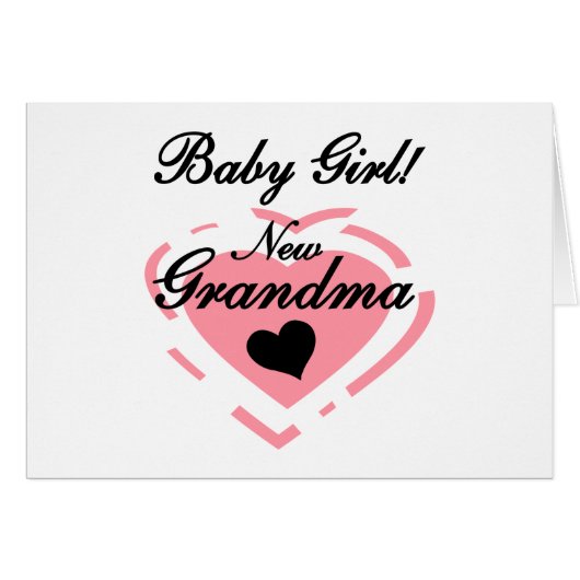 New Grandma Baby Girl Tshirts and Gifts (Front Horizontal)