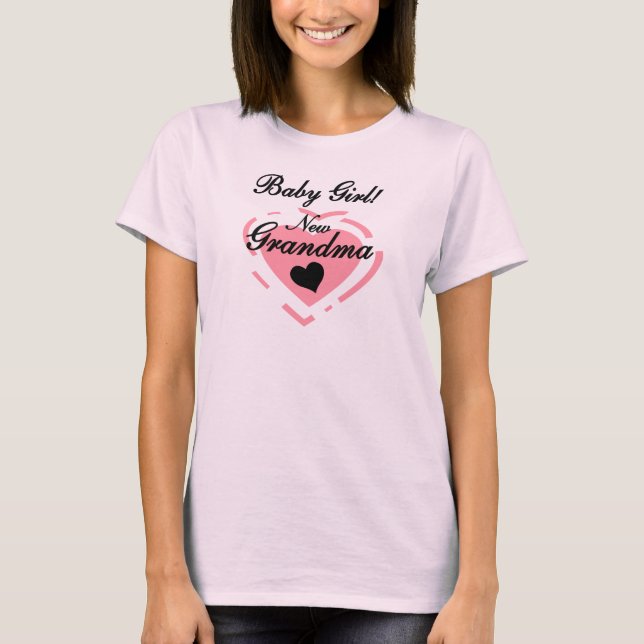 New Grandma Baby Girl Tshirts and Gifts (Front)