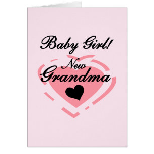 New Grandma Baby Girl Tshirts and Gifts Cards