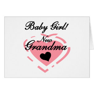 New Grandma Baby Girl Tshirts and Gifts Cards