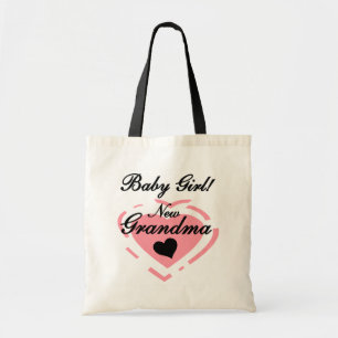 New Grandma Baby Girl Tshirts and Gifts Tote Bag