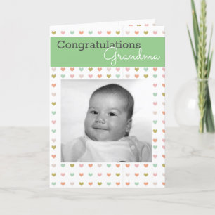 New Grandma   Baby Holiday Card