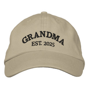 New Grandma Baby Pregnancy Announcement Embroidered Baseball Cap