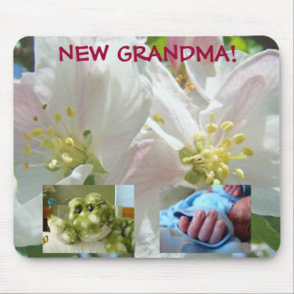 NEW GRANDMA! custom photo mouse pad gifts