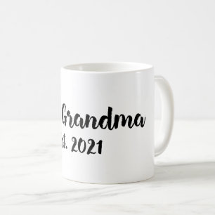 New Grandma Est. 2021 New First Time Grandmothers Coffee Mug