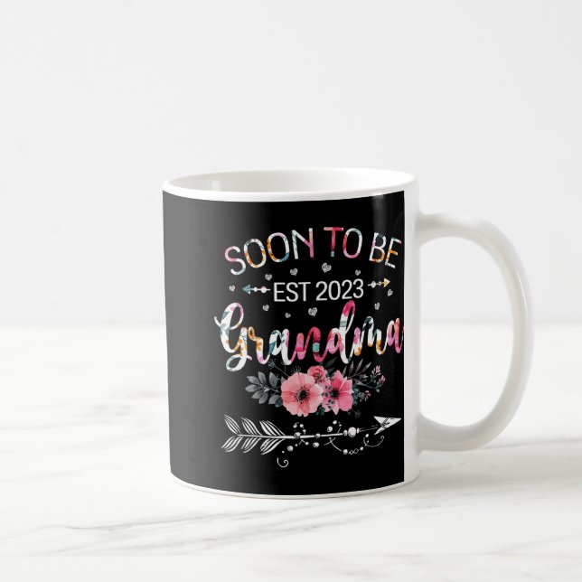 New Grandma Mother's Day Soon To Be Grandma Est 20 Coffee Mug (Right)