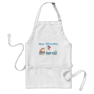 New Grandma of Boy-Train Tshirts and Gifts Adult Apron