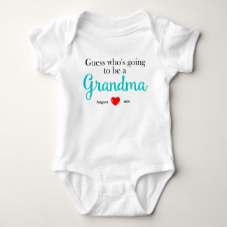 New Grandma Pregnancy Announcement Baby Bodysuit