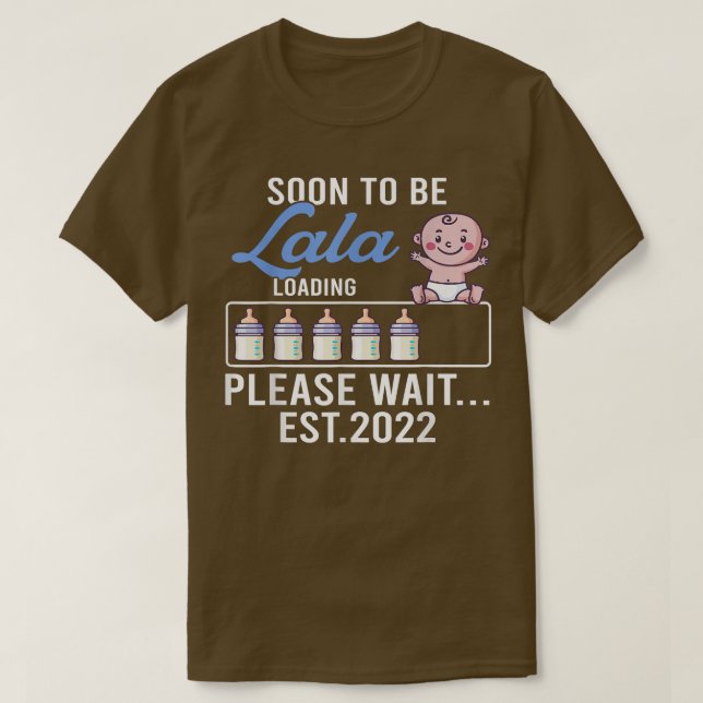 New Grandma  Pregnancy Announcement Soon To Be Lal T-Shirt (Design Front)