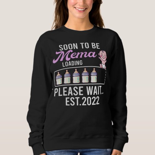 New Grandma  Pregnancy Announcement Soon To Be Mem Sweatshirt