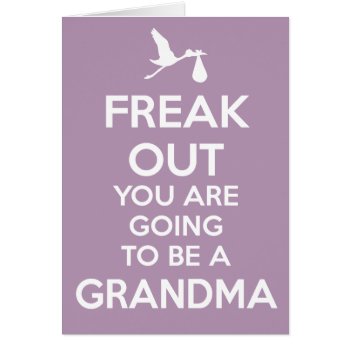 New Grandma To Be Pregnancy Announcement Card by tobegreetings at Zazzle