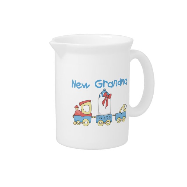 New Grandma-Train Gifts Beverage Pitcher (Right)
