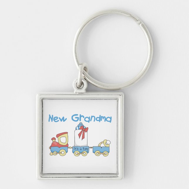 New Grandma-Train Gifts Keychain (Front)