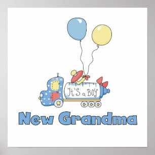 New Grandma Truck It's a Boy Gifts Poster