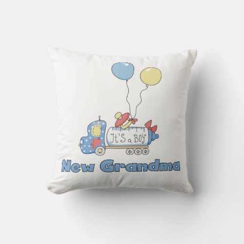 New Grandma Truck Its a Boy Gifts Throw Pillow