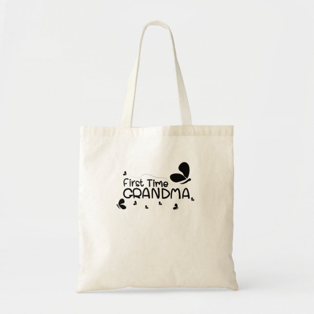 New Grandmother Gift 1st Time Grandma Tote Bag (Front)