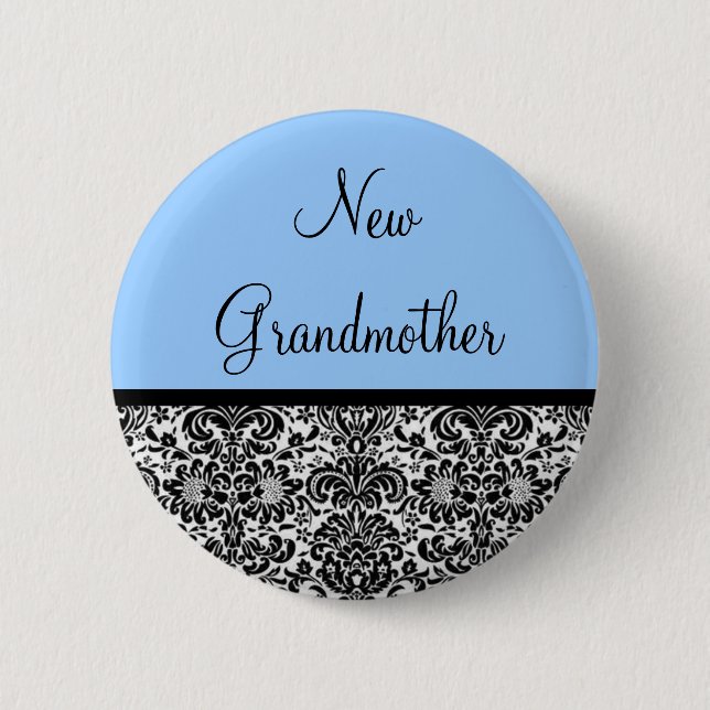 New Grandmother Pinback Button (Front)