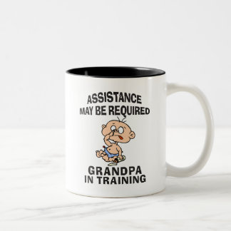 New Grandpa In Training Two-Tone Coffee Mug
