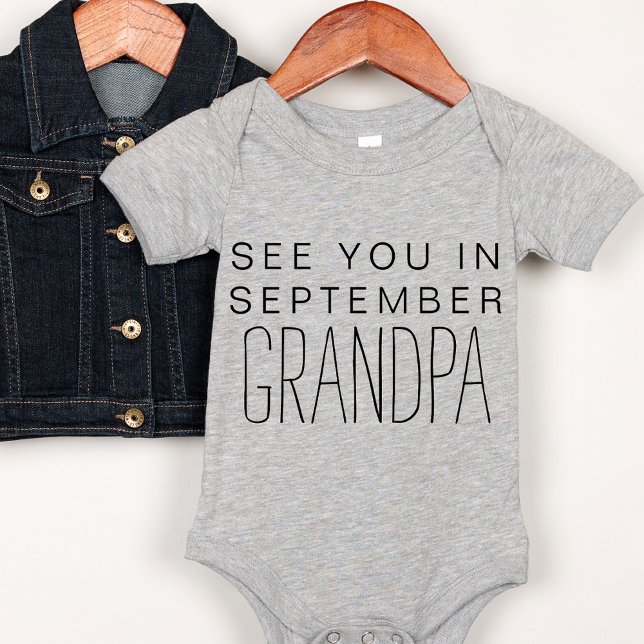 New Grandpa Personalized Pregnancy Announcement Baby Bodysuit (Creator Uploaded)