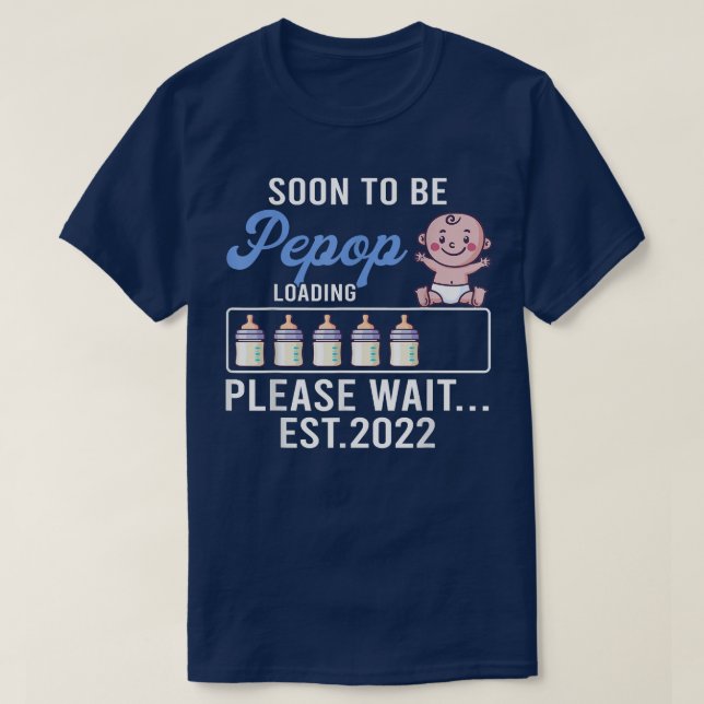 New Grandpa Shirt, Pregnancy Announcement Soon To  T-Shirt (Design Front)