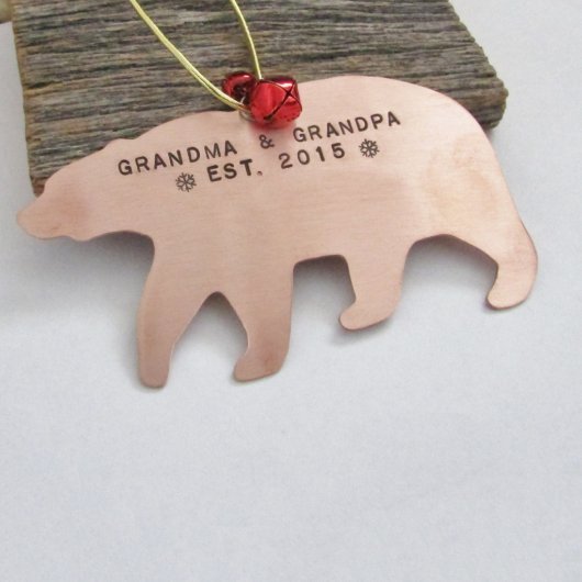 New Grandparents Personalized Christmas Ornament (Top)