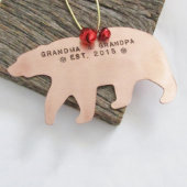 New Grandparents Personalized Christmas Ornament (Front)