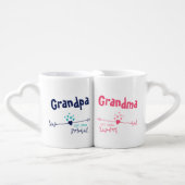 New Grandparents Personalized His and Hers Coffee Mug Set (Front Nesting)