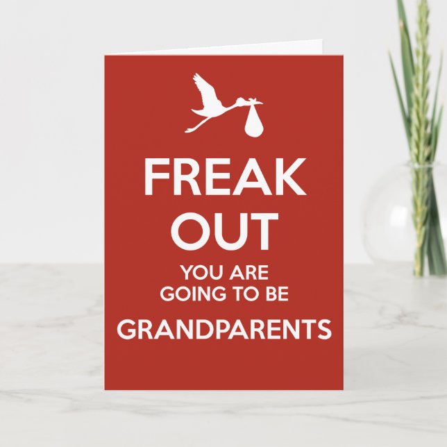 New Grandparents Pregnancy Announcement (Front)