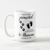 New Grandparents Pregnancy Announcement Coffee Mug (Left)