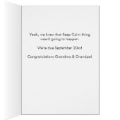 New Grandparents To Be Pregnancy Announcement (Inside (Right))