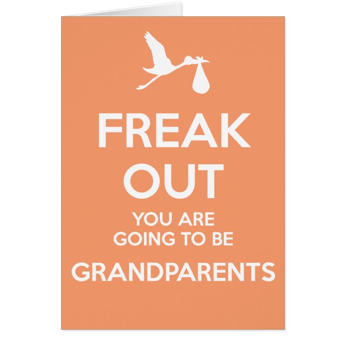 New Grandparents To Be Pregnancy Announcement Card
