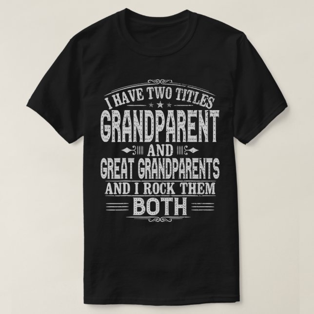 New Great Grandparents Gift Great Grandparents  T-Shirt (Design Front)