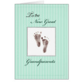 New Great Grandparents of Baby, Neutral Footprint (Front)