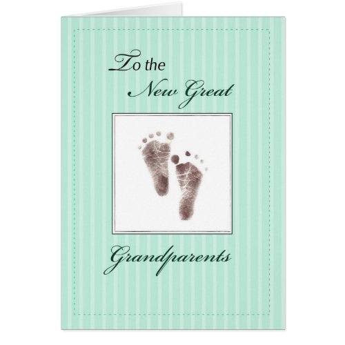 New Great Grandparents of Baby Neutral Footprint