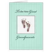 New Great Grandparents of Baby, Neutral Green (Front)