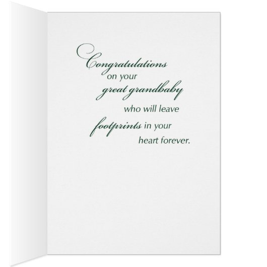 New Great Grandparents of Baby, Neutral Green (Inside (Right))