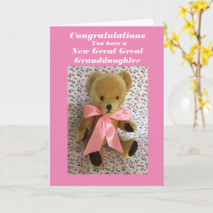 New great great granddaughter card