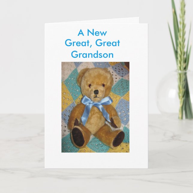 New Great, Great Grandson card (Front)