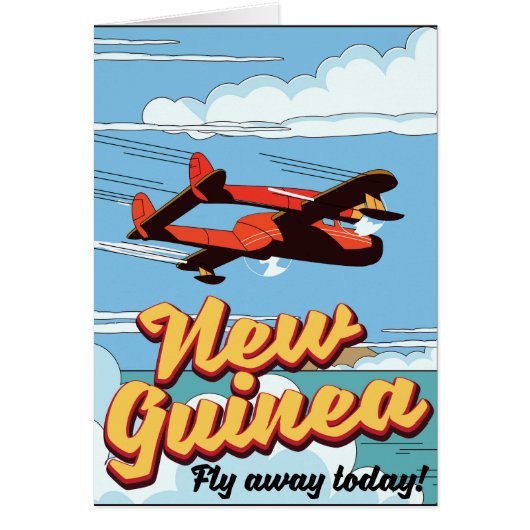 New Guinea adventure poster. Cards (Front)