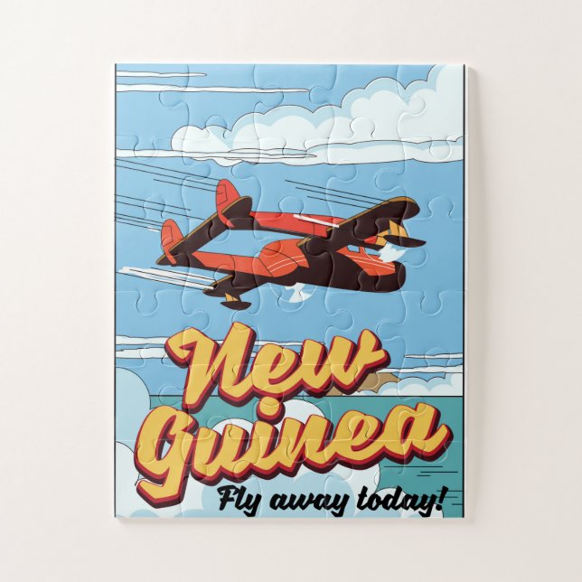 New Guinea adventure poster. Jigsaw Puzzle (Vertical)