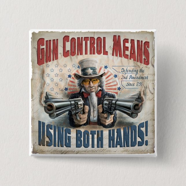 New Gun Rights Gear Button (Front)