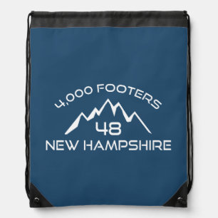 New Hampshire 4000 Footers Mountain Drawstring Bag